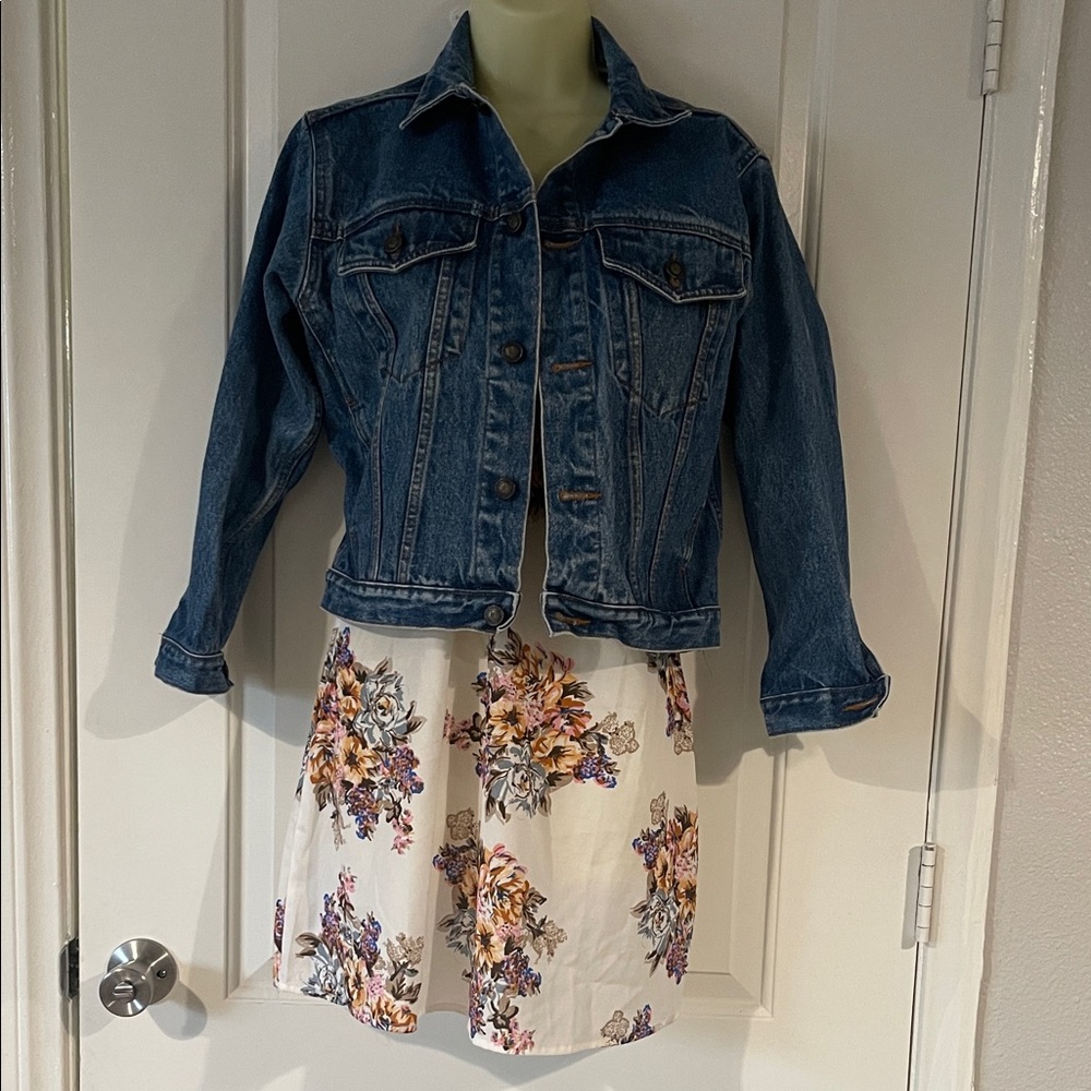 Classic Blue Denim Jean Jacket and dress